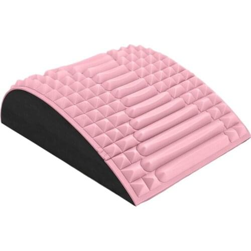 Top!-Lumbar Traction Device Lumbar Relief Back Massager Fitness Lumbar Support Posture Correcting Back Stretcher