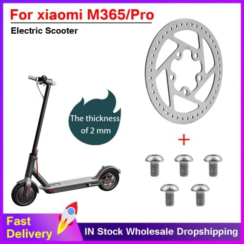 110/120mm Alloy steel Brake Pads Disc Rotor Pad Replacement with Screws for Xiaomi Mijia M365 Pro Electric Scooter Accessrioes