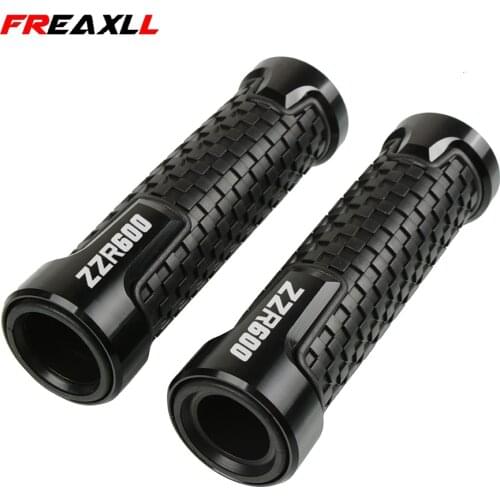 7/8 "22mm Universal Motorcycle Handle Handlebar Hand Bar Grip For Kawasaki ZZR600 ZZR 600 1990-2004 1991 1992 1993 1995 2003 98