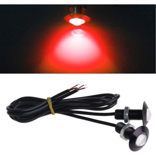 1 Pair Ultra Thin 23mm 12V Car LED DRL Daytime Running Light Eagle Eye Lamp