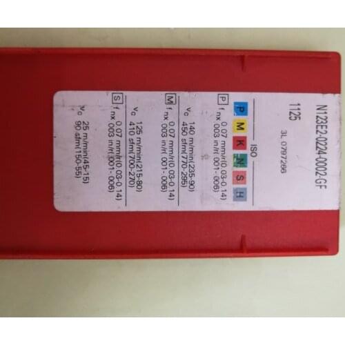 10PCS CARBIDE INSERT N123E2-0224-0002-GF 1125