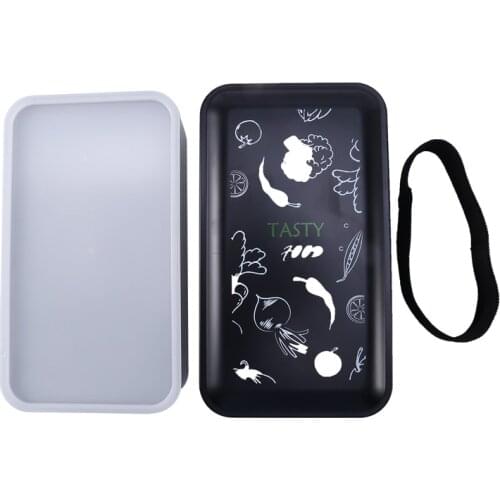 1200ML Lunch Box Double Deck with Dinnerware and Tote Bag Bento Box Student Workers Lunch Food Storage