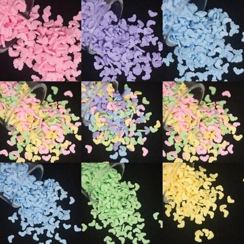 Colorful Halloween Small Black Bat Shape Polymer Clay Slices Sprinkles for Slimes filling Scrapbooking DIY Phone Decoration