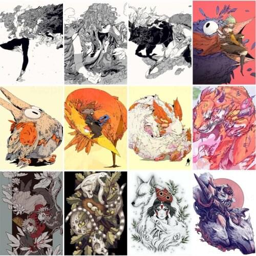 Anime 5D Diy Diamond Painting Full Square&round Embroidery Hanging Paintings Mosaic Cross Stitch Handmade Home Decor Gift