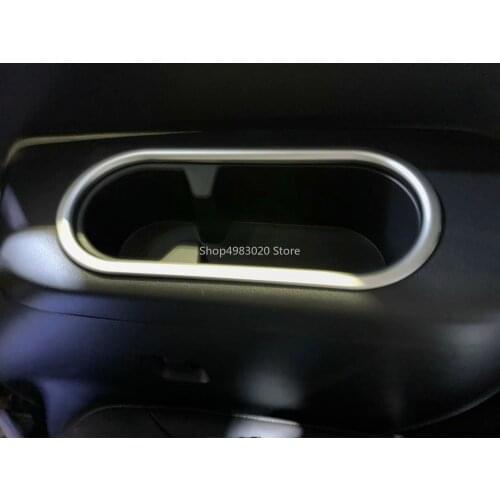 Car Accessories Styling For Mazda CX9 CX-9 2016 2017 2018 2019 ABS Chrome Rear Side Water Cup Holder Frame Decoration Cover Trim