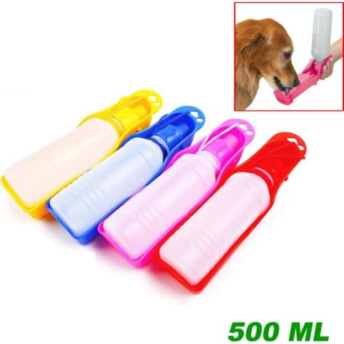 500ML Pet Feeding Bottle Dog Water Drinking Bottle Dispenser Pet Dog Feeding Automatic Water Drinking for Pet Outdoor Drinking