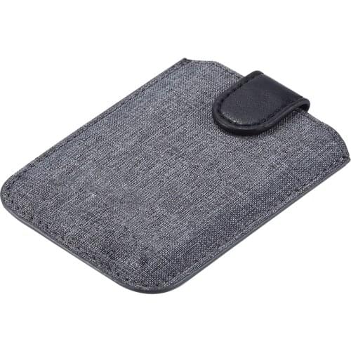 Phone Back Wallet Credit Universal Pouch Fashion Pocket Adhesive Card Holder Canvas Stick On Portable Case Coin