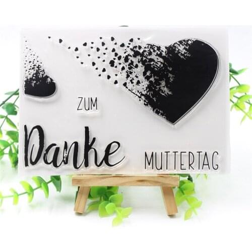 Danke Transparent Clear Silicone Stamps for DIY Scrapbooking/Card Making/Kids Fun Decoration Supplies