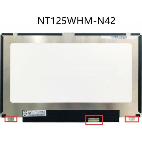 For Dell E5270 E5280 E5288 E7270 E7280 Laptop LCD Screen NT125WHM-N42 HD 1366*768 40pins matrix display replacement