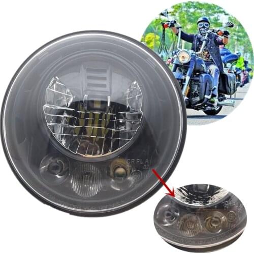 7" Headlights Assembly- 55W 30W 7Inch Round Led Headlight Hi Low Beam For Wrangler Off Road 4x4 Motorcycle 1Lamp