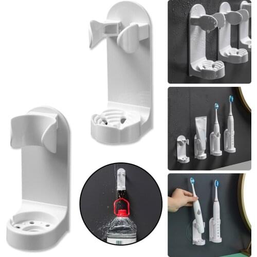 Hot Sale1PC Toothbrush Stand Rack Organizer Electric Toothbrush Wall-Mounted Toothbrush Holder Space Saving Bathroom Accessories