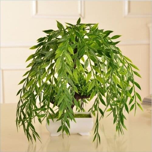 Artificial welcome pine Green Plant pot culture Small bonsai Table top decoration home decoration Tableware No.190022