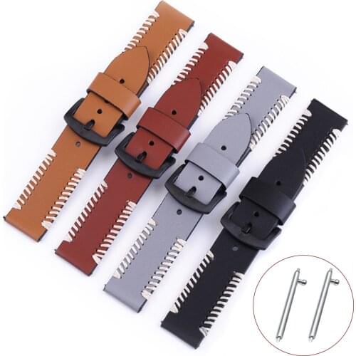 Leather Bracelet Watch Band Vintage Handmade Genuine Leather Strap 20mm 22mm 24mm 26mm Replacement Wrist Belt With Release Pins