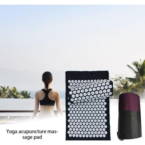 Massage Acupuncture Yoga Mat Acupressure Pillow Cushion Body Back Muscle Pain Relief Acupuncture Mat