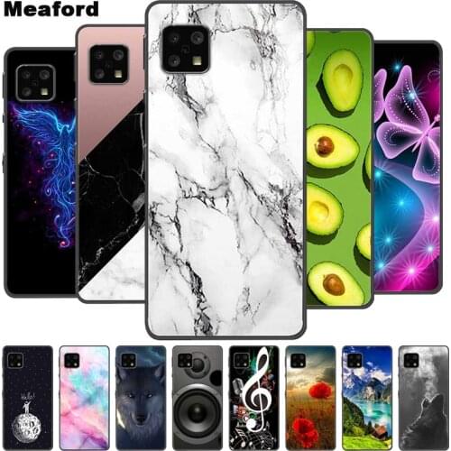 For Sharp Aquos Sense 4 Lite Case Marble Soft Silicone Back Case for Sharp Aquos Sense 4 Plus Phone Cover for Sharp Aquos4 4G 5G