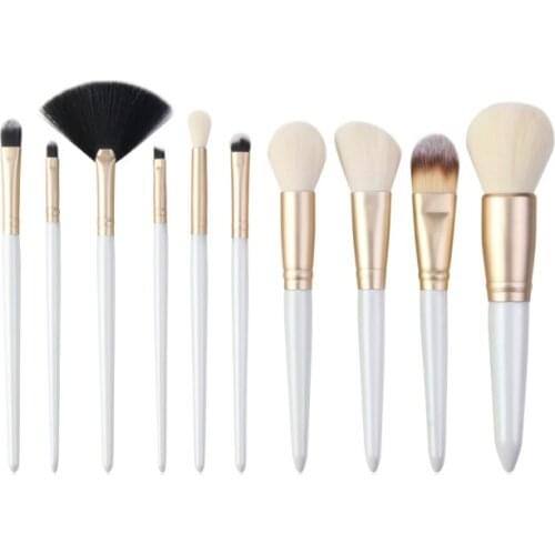 10Pcs Makeup Brush Set Foundation Loose Powder Brush Eyeshadow Brush Lip Brush Blush Brush Lip Brush Kit new