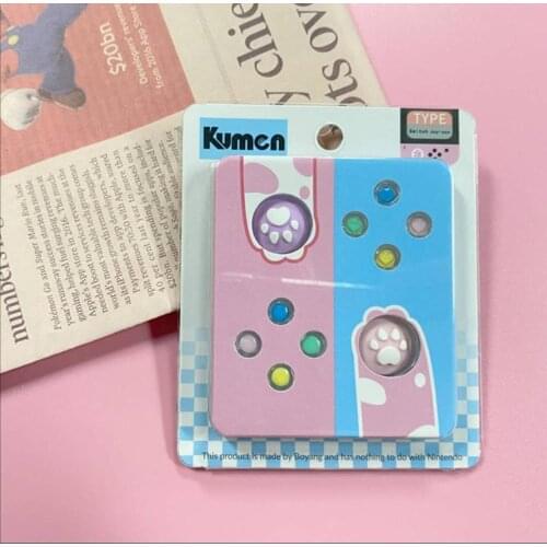 NS Switch Joycon Cut Button Set Crystal Keys for NintendoSwitch NS Controller ABXY Silicone Non-slip JoyCon Grip Cap Game Button