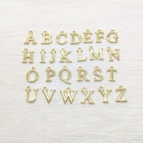 New arrival! 100pcs Zinc Alloy A-Z Charm for Hand Made Earrings DIY parts,Jewelry Findings & Components