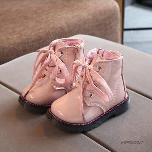 New Autumn Kids Martin Boots Baby Girls Leather Ankle Shoes Children Brand Boots Boys Toddler Motorcycle Boots