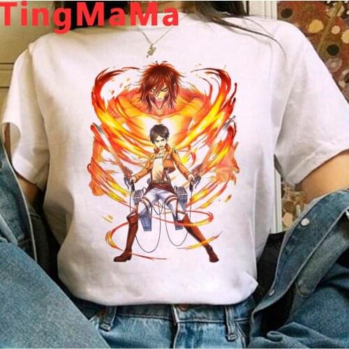 Attack on Titan Titans Attack t-shirt men plus size couple 2021 top tees ulzzang aesthetic