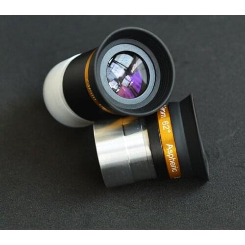 62 Degree Wide-Angle Eyepiece, Astronomical Telescope Accessories, High-Definition Magnification 4, 10 or 23mm, DIY Material