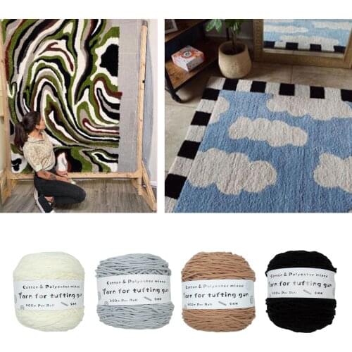 Durable Tufting Yarn for Rug Craft Tapestry Making Punch Needle Yarns Skeins