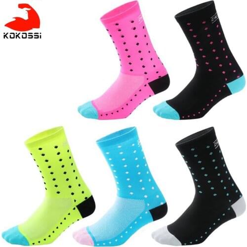 KoKossi Professional Cycling Bicycle Socks Outdoor Sports Fitness Socks Men Women Socks Running Hiking Walking Camping Socks