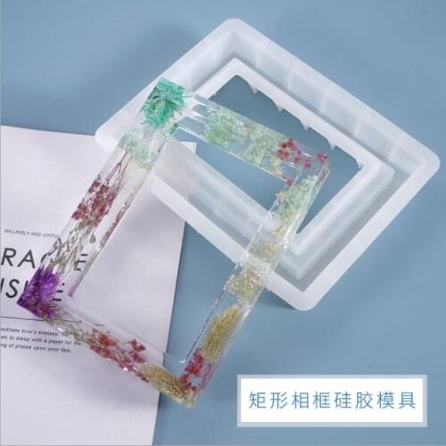 Transparent Silicone Mould Dried Flower Resin Decorative Craft DIY Photo frame Mold epoxy resin molds for jewelry