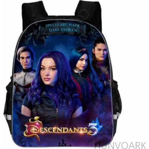 11/13/16 Inch Descendants Kindergarten School Bags For Boys&Girls Children Baby Toddler bag Primary Kids Backpack Gift Mochila