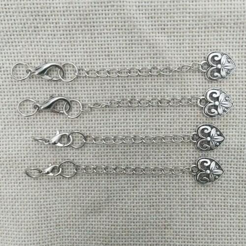 Extended extension chains lobster swivel hooks jupm ring tassel necklace charms metal chain extender tails necklace connector