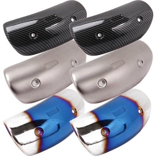 Universal Motorcycle Exhaust Muffler Pipe Leg Protector Heat Shield Cover Guard Stainless Steel For Yoshimura AR SC AK NINJA 650