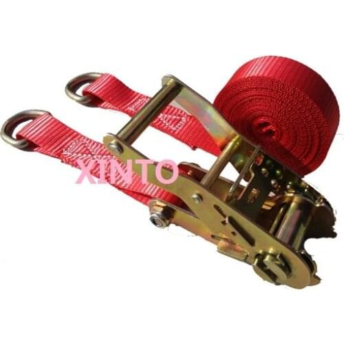 25MM,1",800KGX5M---7M with D ring ratchet tie down cargo lashing auto shipping package strap ,boat part,marine hardware