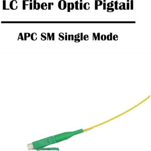 50Pcs/lot 0.5/1.0/1.5/2.0Meters LC/APC SM Single Mode Fiber Optic Pigtail Simplex Optic Cable 0.9mm Networking FTTH