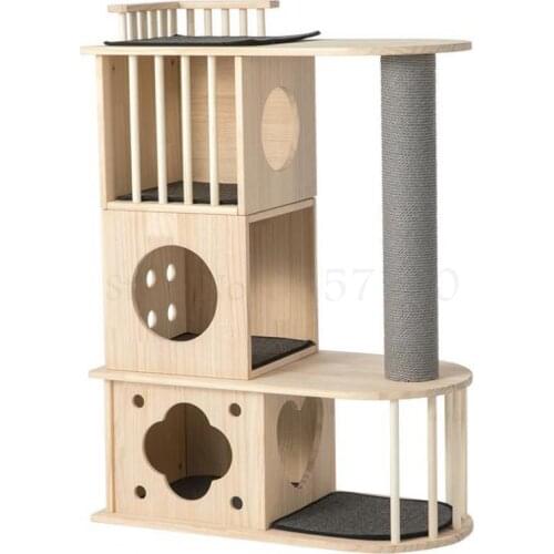599 Cat climbing frame cat nest cat tree one cat climbing frame solid wood imported Finnish pine SF