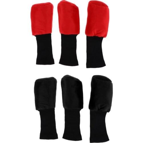 6 Pieces Long Neck Golf Club Head Cover Wood Driver Headcover Sleeve Bag with Number Print (1,3,5)