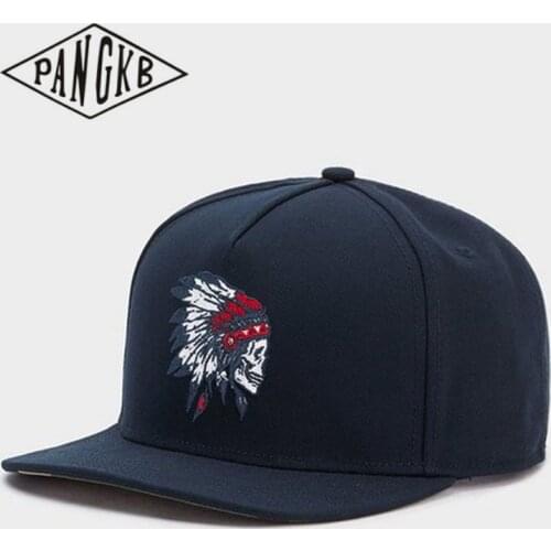 PANGKB Brand FREEDOM CORPS CAP Indians skull Hip-Hop snapback hat for men women adult outdoor casual adjustable sun baseball cap