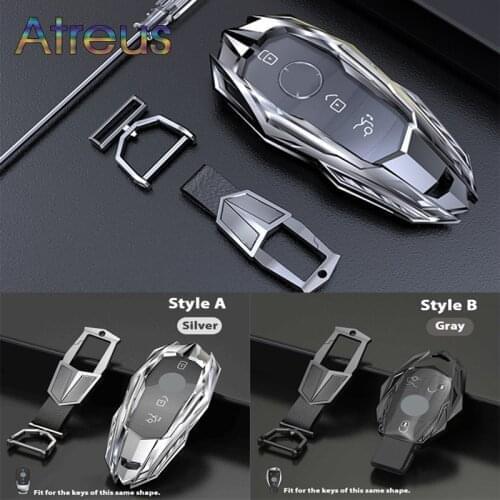Zinc alloy Car Key Fob Case Cover Protector For Mercedes Benz A E C G R S Class W204 W212 W176 W205 GLC CLA GLA AMG Accessories