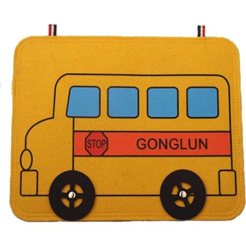 Kids Busy Board Belt Dressing Life Motor Basic Skills Early Educational Toys