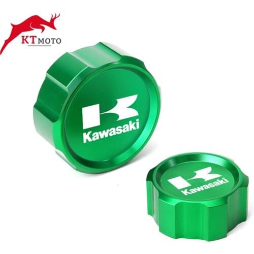 For Kawasaki Z1000SX Z900RS Z 750 ZX6R ZX10R Motorcycle CNC Aluminum Rear & Front Brake Fluid Reservoir Cap Cylinder cover