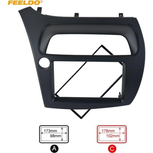 FEELDO Car DVD/CD Radio Stereo Fascia Panel Frame Adapter Fitting Kit For Honda CIVIC Europe 06~11(LHD) #AM2652