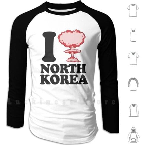 I Love Hoodie Long Sleeve I Love I Heart I Bomb North