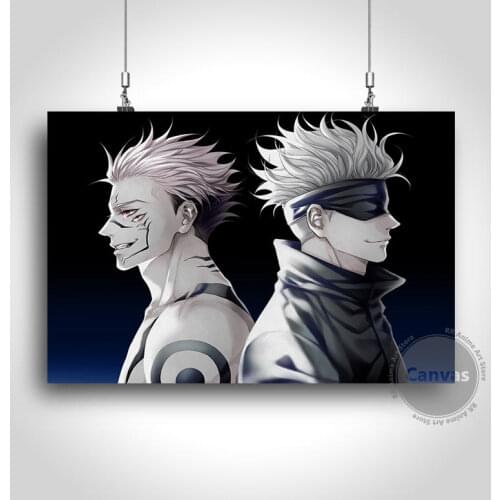Canvas Anime Sukuna&yuji Jujutsu Kaisen Pictures Home Manga Decoration Paintings Poster HD Prints Wall Art Modular Living Room