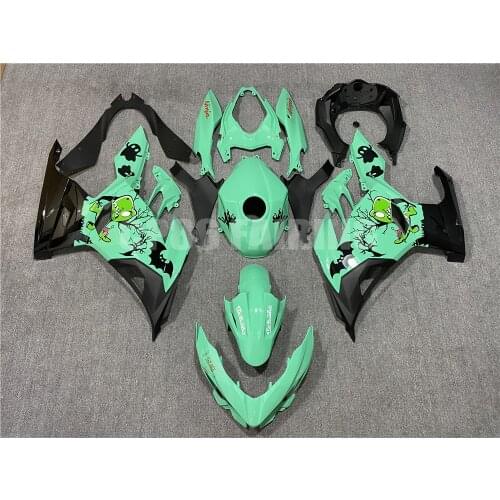 Halloween New ABS Motorcycle Whole Fairings Kit Fit For KAWASAKI NINJA 400 NINJA400 2018 2019 2020 2021 Bodywork Emerald Green