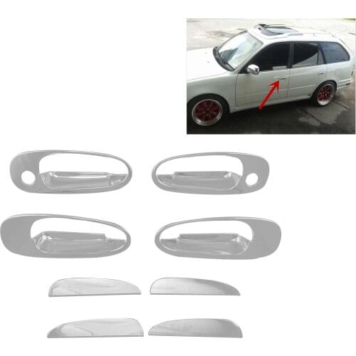 For Toyota Corolla 1996 ae110 ae111 ae112 ABS Chrome Door Handle Cover Car Accessories Car Styling