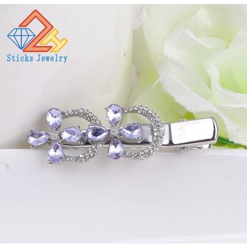 Fashion Lovely cryatal Leaves Golden Metal Punk Hairpin Hair pins Hair Clip