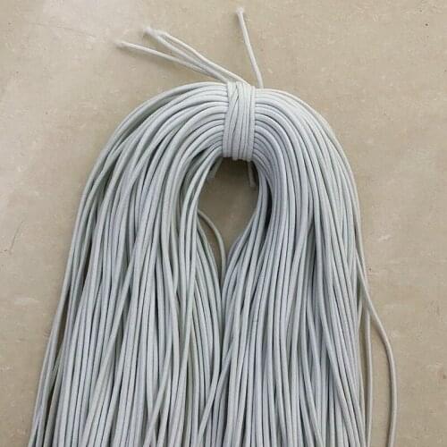 New 5 Yards/lot 2.0 2.5mm Hight-Elastic Bands Spool Sewing Band Round Elastic Cord Diy Handmade Sewing Materials #01