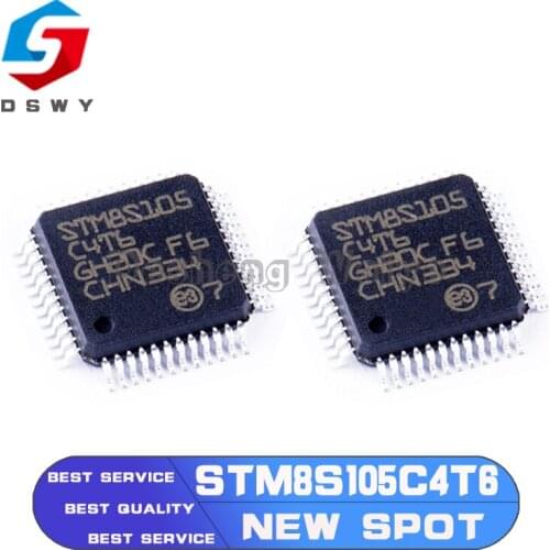 1pcs STM8S105C4T6 Original Genuine 8-Bit Microcontroller MCU Microcontroller Chip IC STM8S105