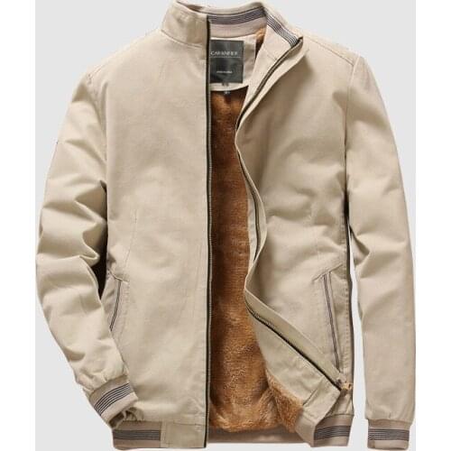 Autumn Mens Bomber Jackets Casual Male Outwear Fleece Thick Warm Windbreaker Jacket Military Baseball Coats Clothing