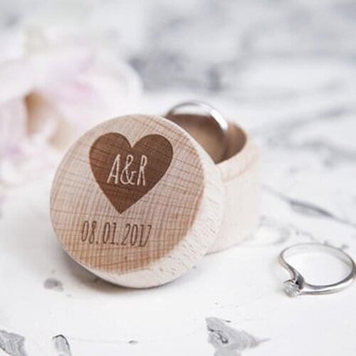 Personalized Wedding Ring Box, Wedding Decor Customized Wedding Gifts ,Wooden ring holder box,Rustic Wedding Ring Bearer Box