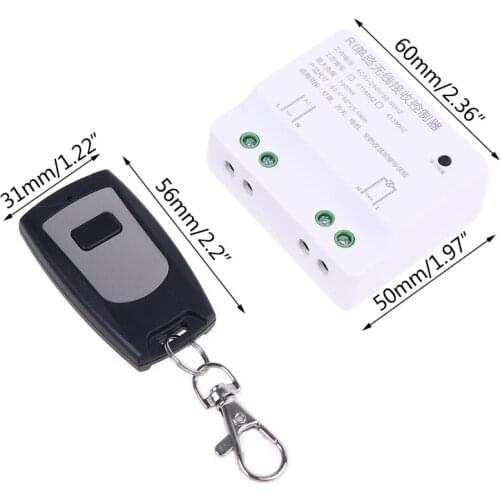 AC 85V-250V 433Mhz Relay 1CH Wireless Remote Control Switch Receiver Module Transmitter for Light Garage Door E56B